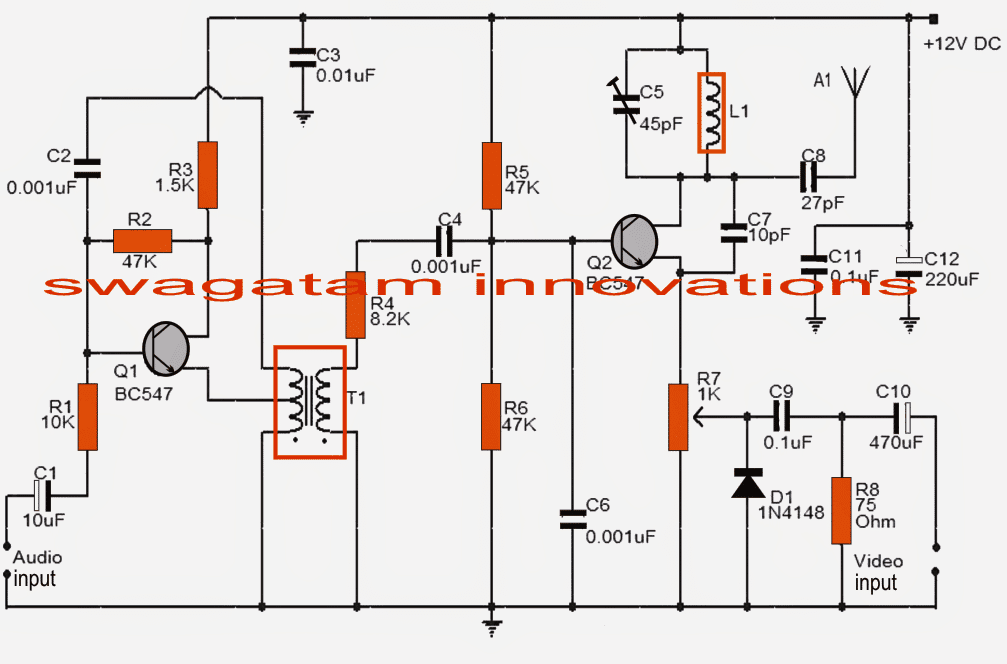 TV transmitter circuit