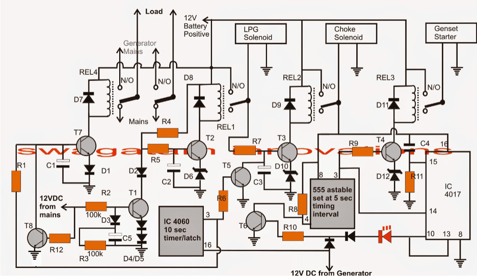 Manual Ups Wiring Diagram With Changeover Switch System