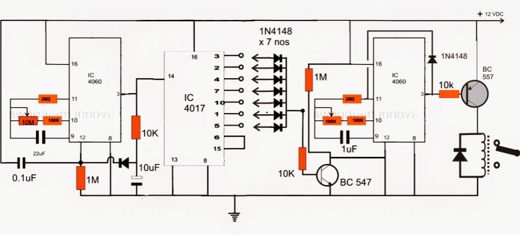 Week Day Programmable Timer Circuit