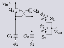 Cross-coupled switched capacitors