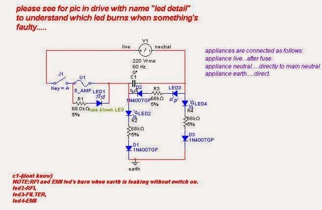 earth leakage circuit diagramdrawn by seeing pcb 1
