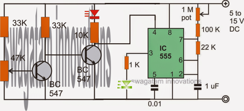 battery indicator with flashing LED