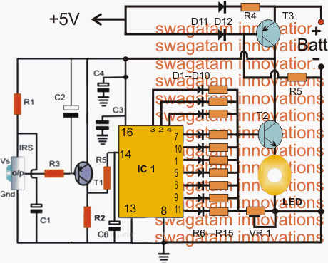 IR emergency lamp circuit 1