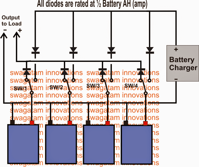 Parallel battery charger circuit