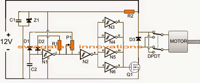 Automatic Curtain Opener and Closer Project Circuit