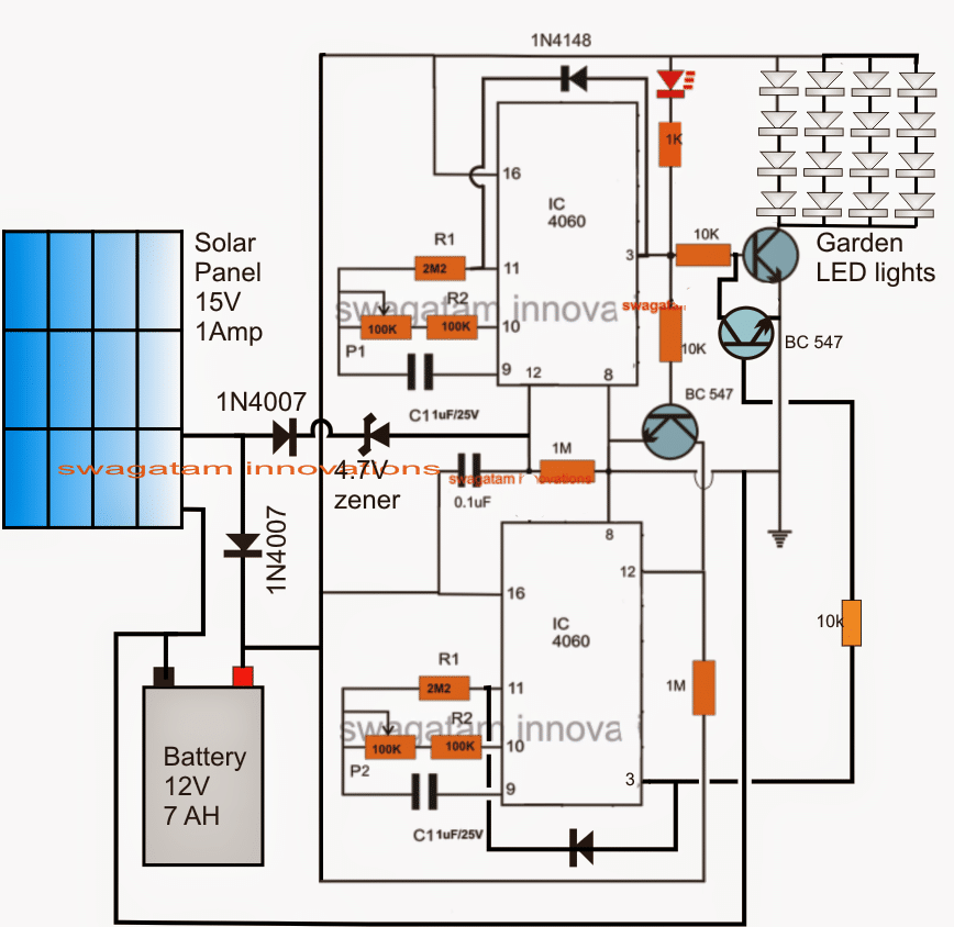 solargardenlightwithtimercircuit