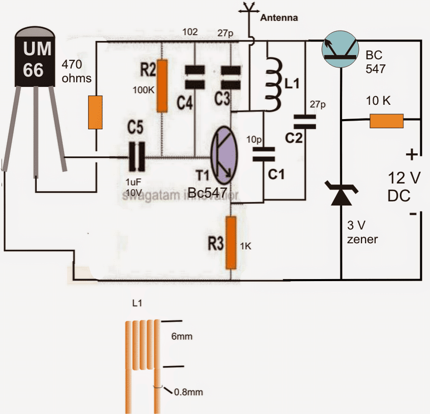 Wireless Helmet Mounted Brake Light Circuit | Homemade Circuit Projects