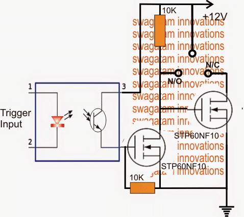 Mosfet SPDT SSR Switch Circuit