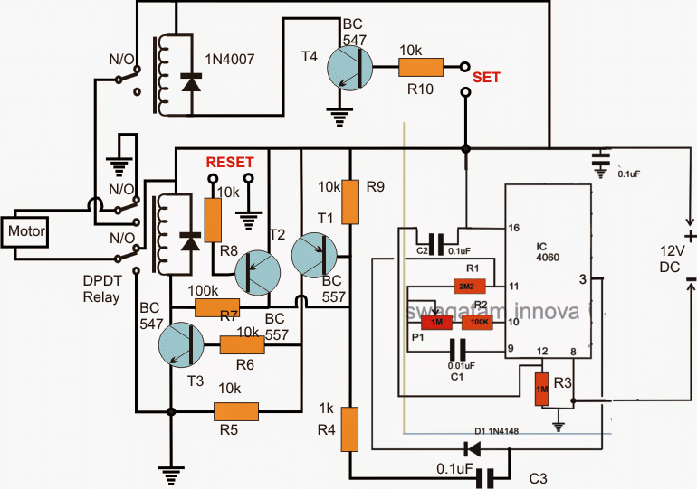 Incubator Reverse Forward Motor Controller Circuit 