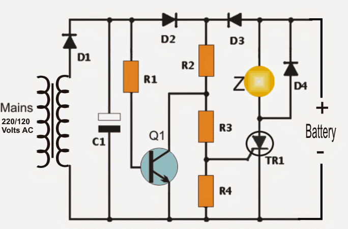 power failure alarm circuit diagram