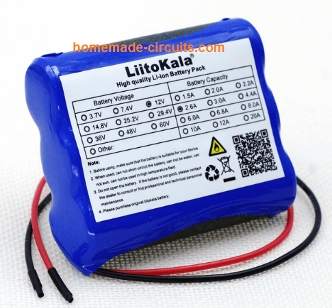 12V Lithium-ion Battery with Charger