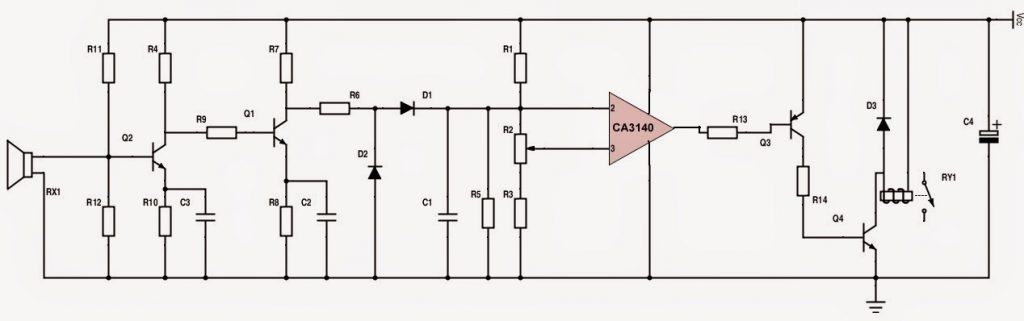 ultrasonic receiver circuit