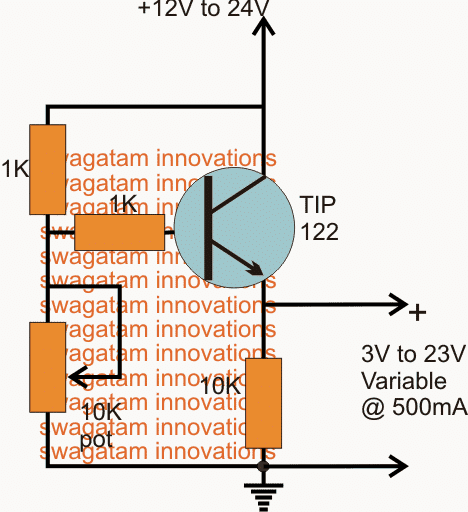 variable emitter follower regulator circuit