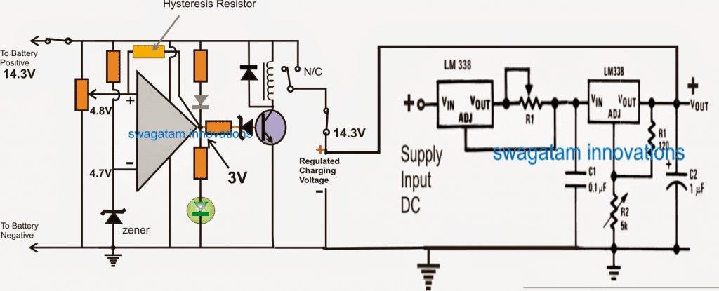 complete customized battery charger circuit