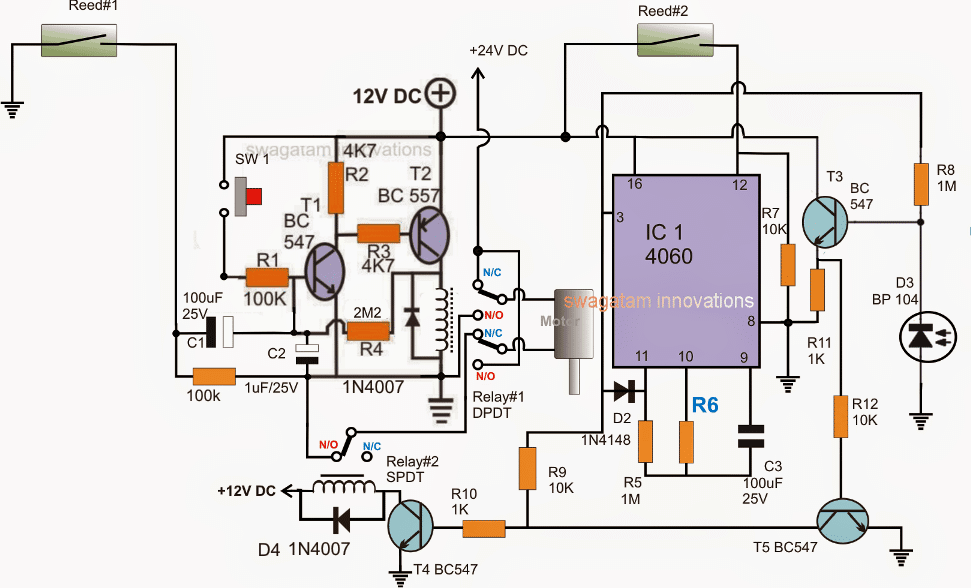 Automatic Sliding Door Wiring Diagram