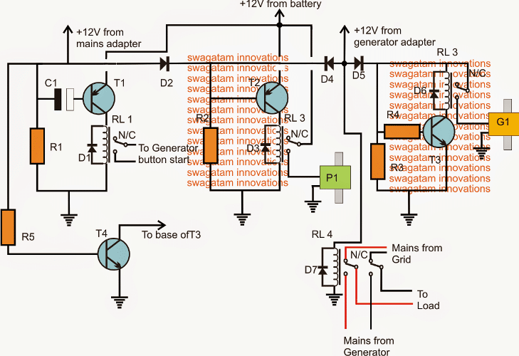 Petrol To Lpg Ats Circuit Using Solenoid Changeover Valve Homemade Circuit Projects