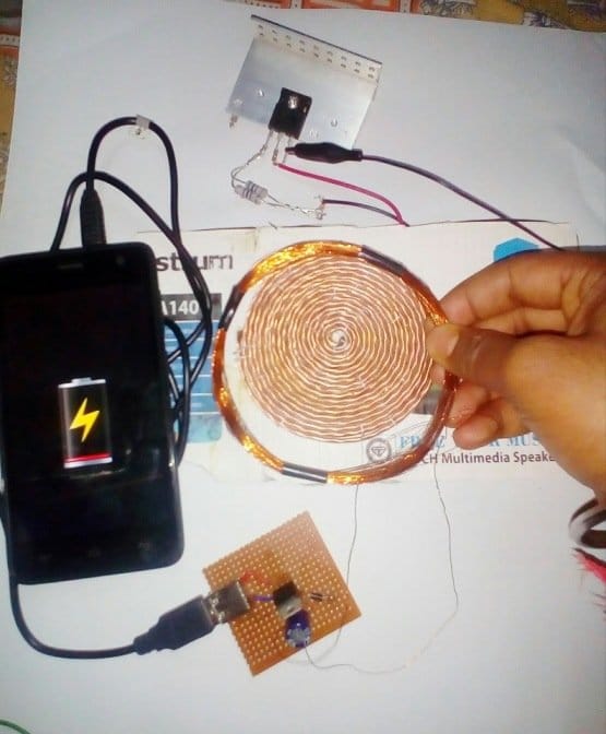 wireless cellphone charger circuit testing results