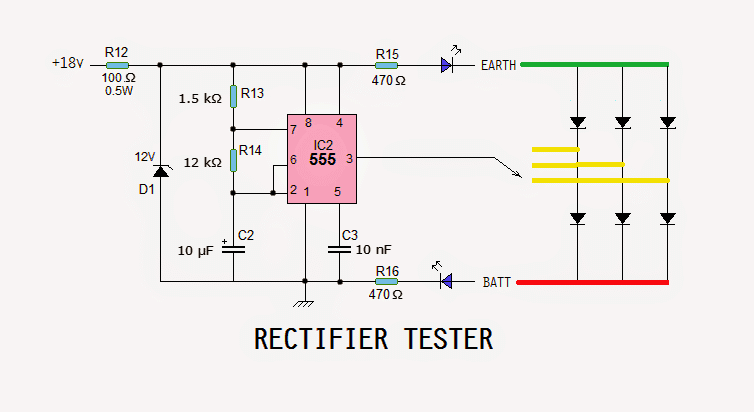 Motorcycle Regulator, Rectifier Tester Circuit | Homemade Circuit Projects