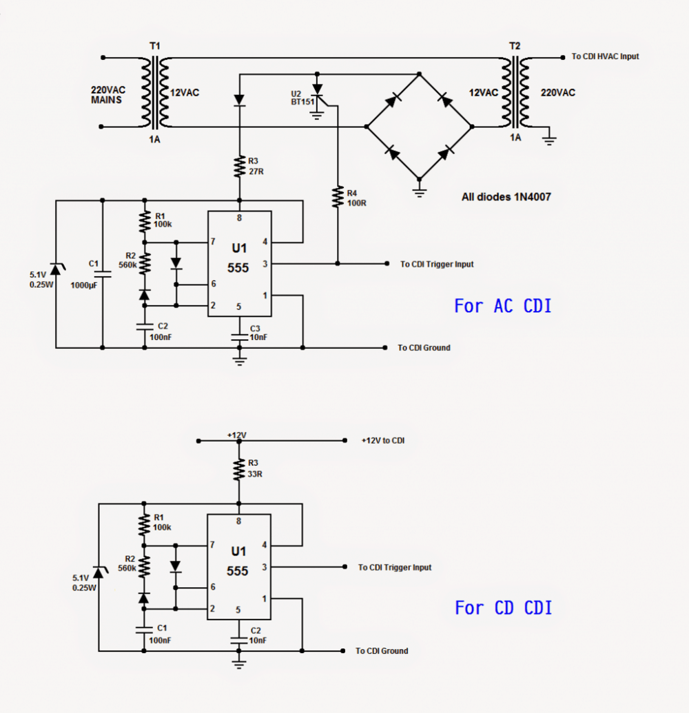 CDI Tester Circuit for Automobiles