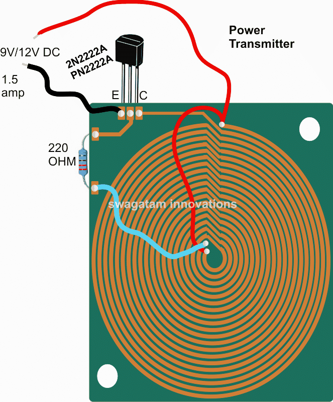 Wireless Cellphone Battery Charger Circuit Circuit Diagram