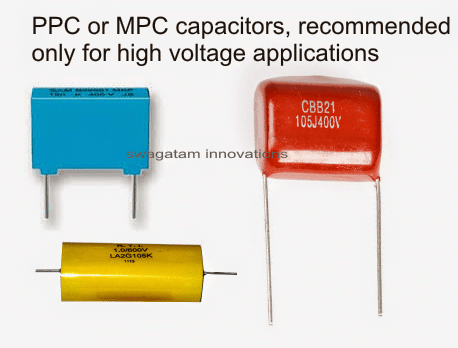 metalized polyester capacitor 
