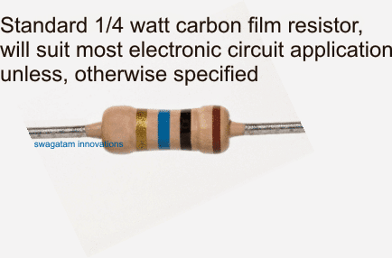 1/4 watt resistor 5%