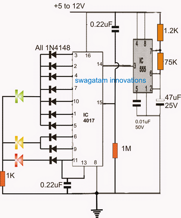 LED Timer Indicator Circuit