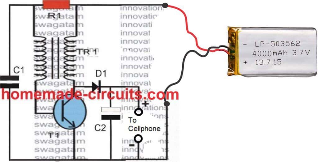 power bank circuit using 3.7V cell