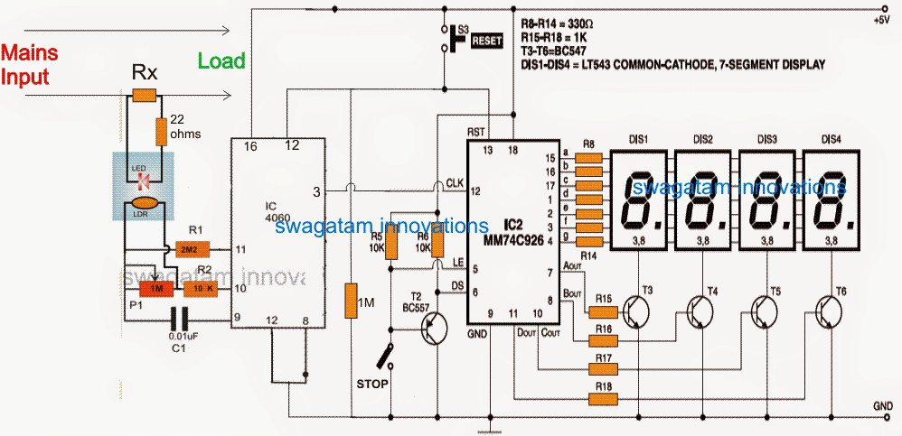 Digital Power Meter Circuit