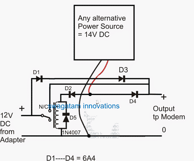 zero drop redundant UPS circuit