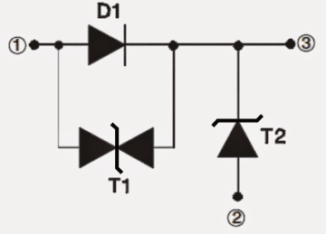 40 Amp Diode RBO40-40G/T internal layout