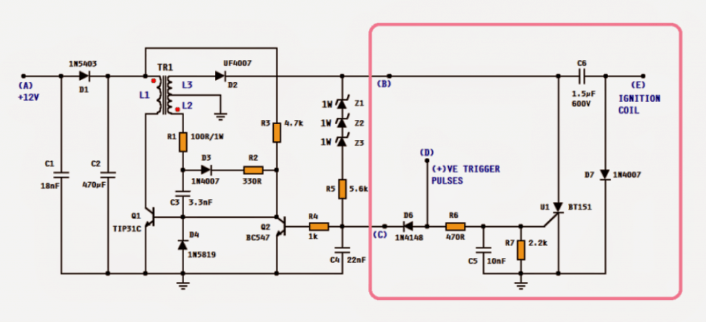 DC CDI Circuit for Motorcycles