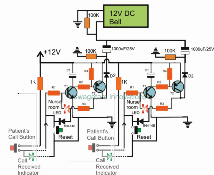 Hospital Room Call Bell Circuit