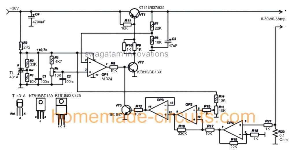 univeral high current high voltage power supply circuit