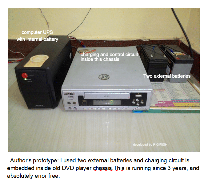 Tested Prototype Computer UPS to Home UPS