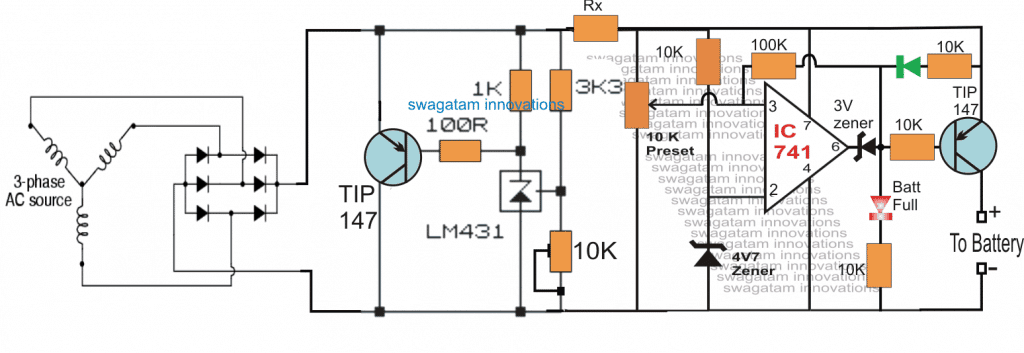treadmill battery charger circuit