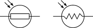 photoresistor LDR symbol