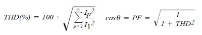 relationships between power factor and harmonic distortion.