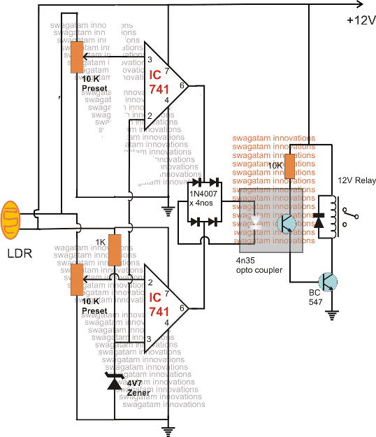 foolproof laser security alarm circuit