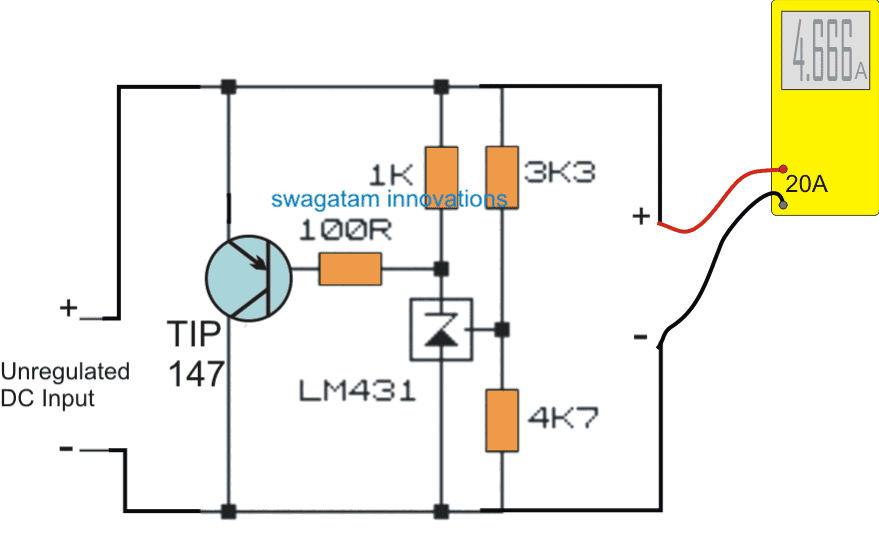 Circuit for Testing Alternator Current using Dummy Load