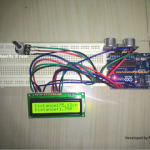 Ultrasonic Distance Meter Circuit Using Arduino and 16×2 LCD