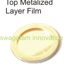 electret mic Iop metaliized layer