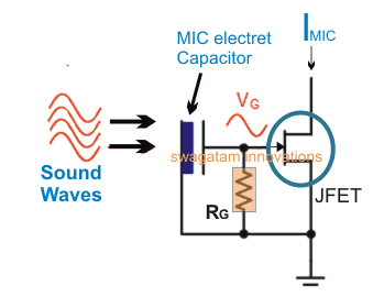 electret microphone internal circuit