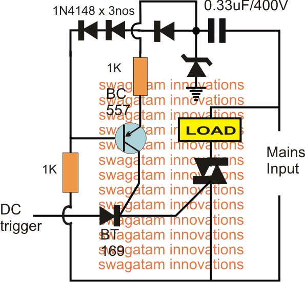 single BJT Zero Crossing Detector Circuit