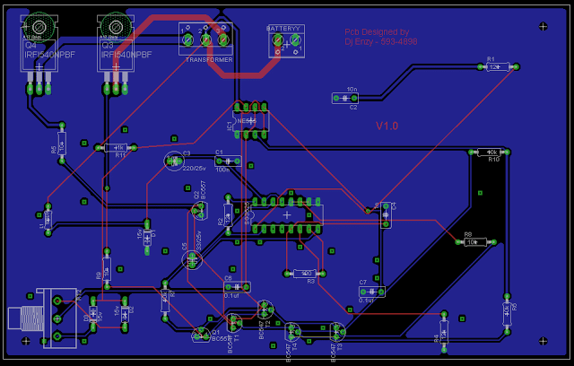 SG3525 Pure Sinewave Inverter Circuit