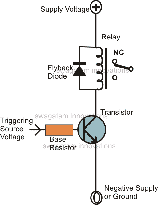 transistor relay driver circuit