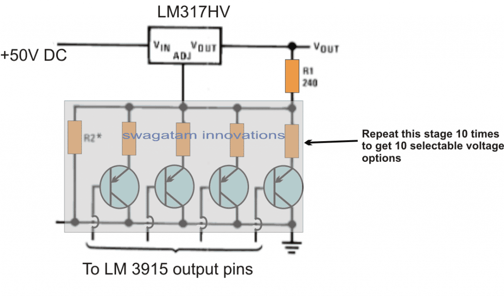 LM317 with Push Button Voltage Control
