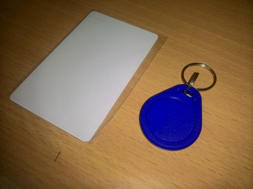 Card and keychain type tags