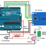 RFID Security Lock Circuit using Arduino