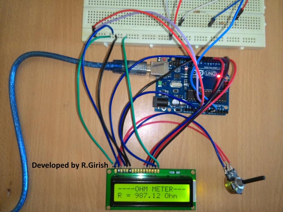 Arduino Digital Ohmmeter Prototype